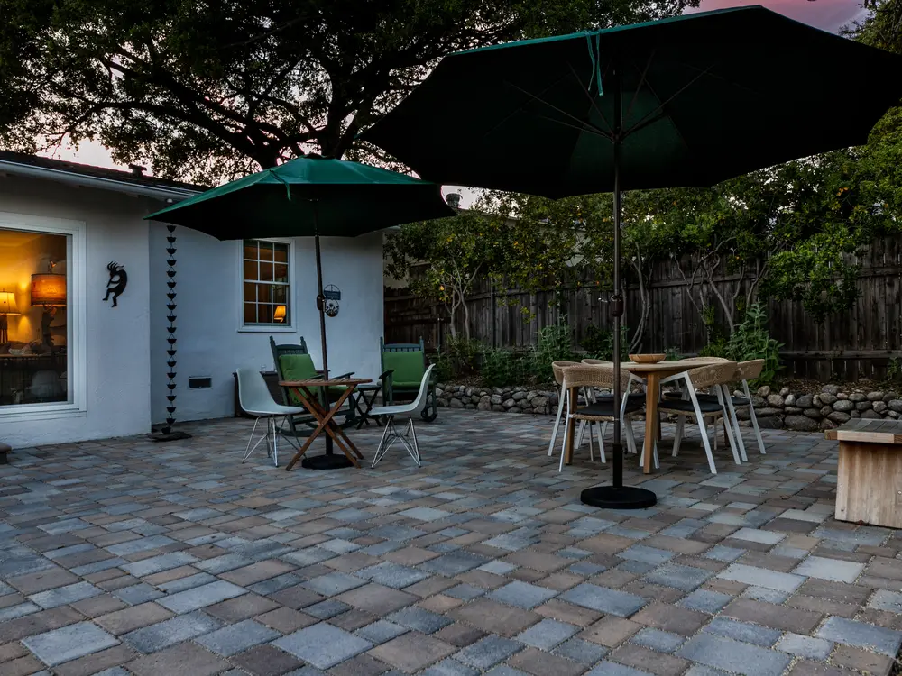 Paver patio installation